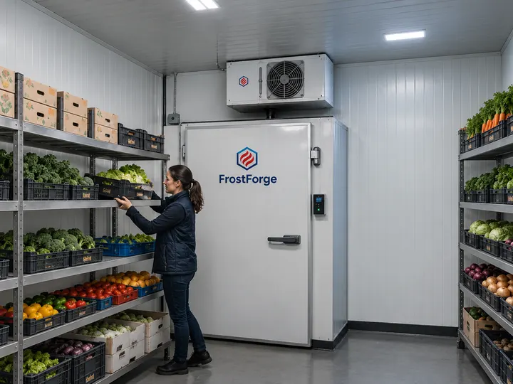 Concept illustration of cold storage